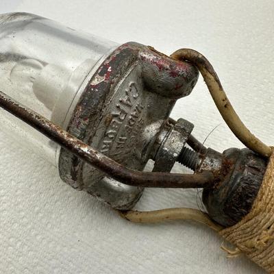 Antique Homemade Fuel Filter Light