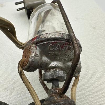 Antique Homemade Fuel Filter Light