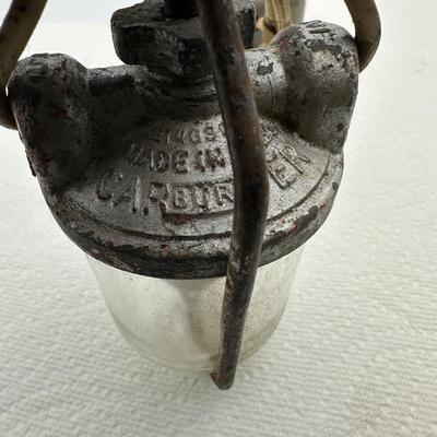 Antique Homemade Fuel Filter Light