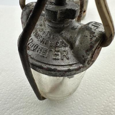 Antique Homemade Fuel Filter Light