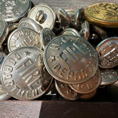 Vintage New Orleans Fire Department & City of New Orleans Uniform Buttons