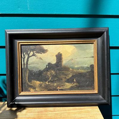 Antique Original Painting on Wood