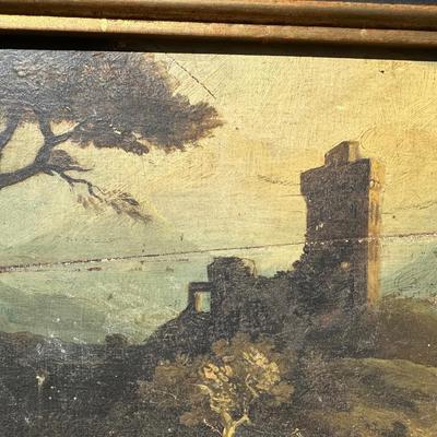 Antique Original Painting on Wood