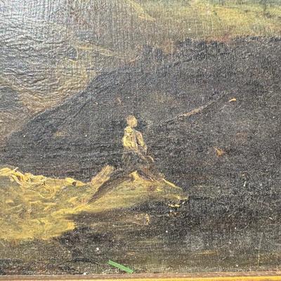 Antique Original Painting on Wood