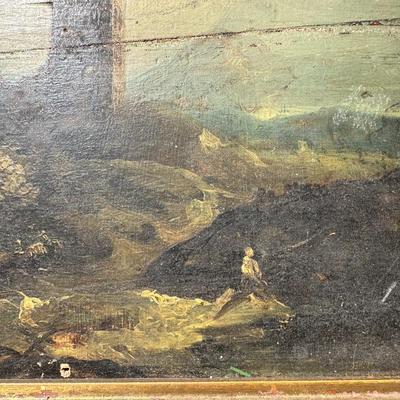 Antique Original Painting on Wood