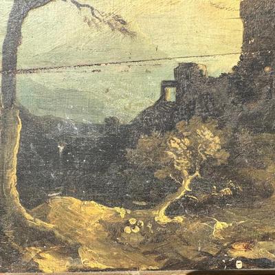 Antique Original Painting on Wood