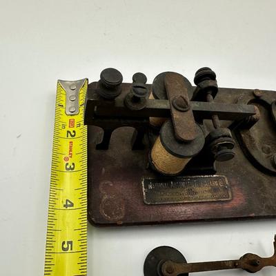 Antique Telegraph / Morse Code Machine (see description)