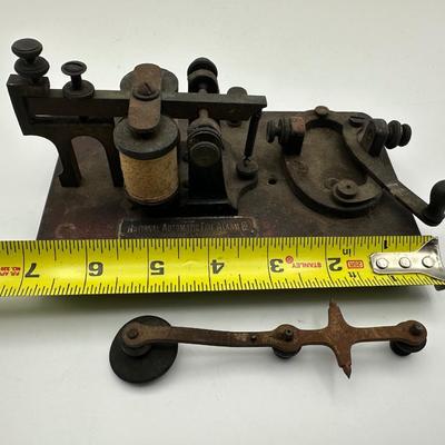 Antique Telegraph / Morse Code Machine (see description)