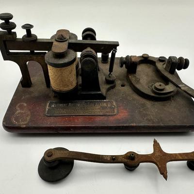 Antique Telegraph / Morse Code Machine (see description)