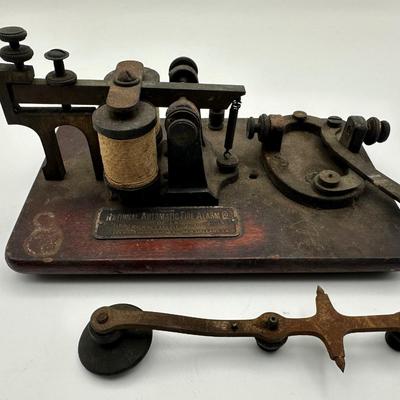 Antique Telegraph / Morse Code Machine (see description)