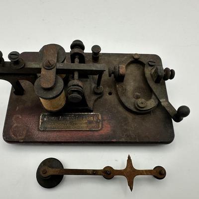 Antique Telegraph / Morse Code Machine (see description)