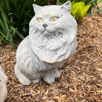 Collection of Cement Cat Statues & More (FY-RG)