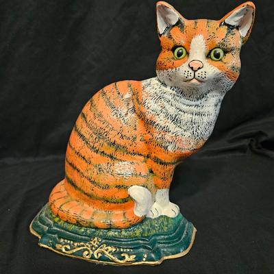 Pair of Cast Iron Cat Door Stops (LR-DW)