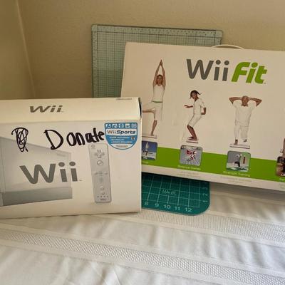 Nintendo Wii console and fit