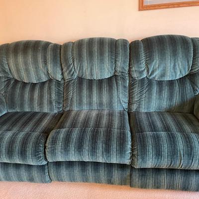 La z Boy couch with 2 reclining chairs