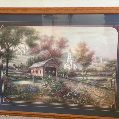 Carl Valente framed and matted print