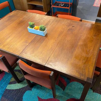 Mid-Century Modern Table + 8 Chairs