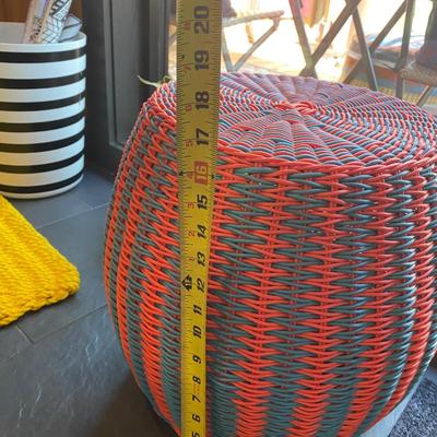 Patio- Wicker Table and Rug