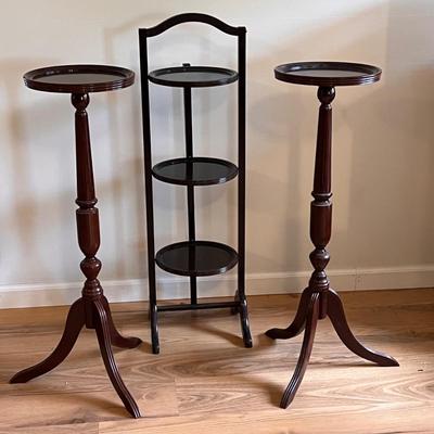 Three Victorian Style Side Tables/Plant Stands (D-DZ)