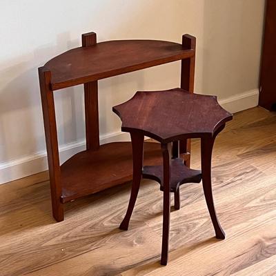 Demilune Console Table and Octagonal Accent Table (D-DZ)