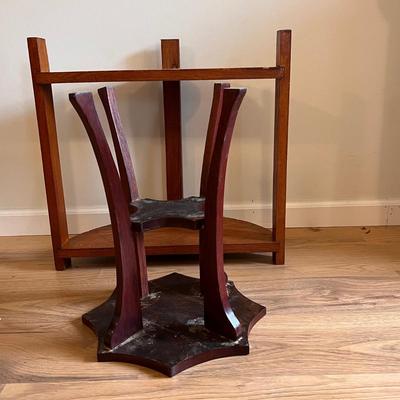 Demilune Console Table and Octagonal Accent Table (D-DZ)
