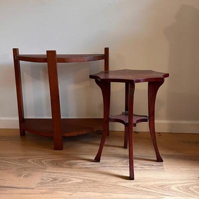 Demilune Console Table and Octagonal Accent Table (D-DZ)