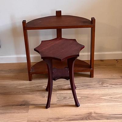 Demilune Console Table and Octagonal Accent Table (D-DZ)