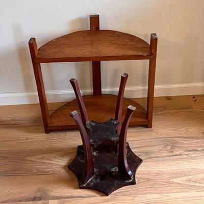 Demilune Console Table and Octagonal Accent Table (D-DZ)