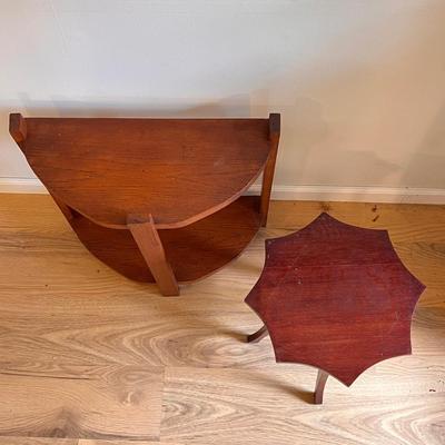 Demilune Console Table and Octagonal Accent Table (D-DZ)