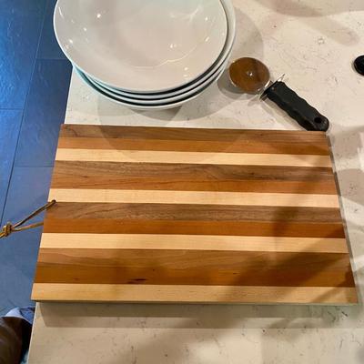 Cutting Board and Bowl Lot