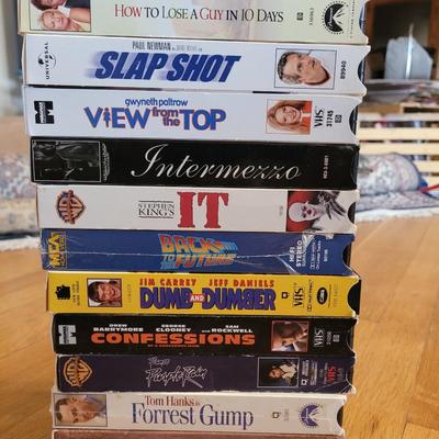 Lot of 12 VHS movies