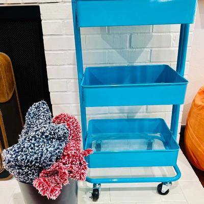 Modern Teal Cart Lot