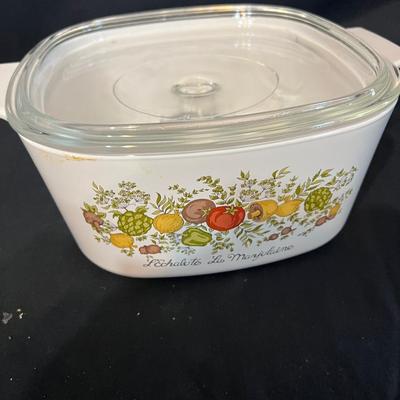 Spice of Life, Blue Cornflower and more Corning Ware Casserole Dishes (DR-MK)