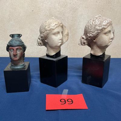 Lot of 3 sculptures