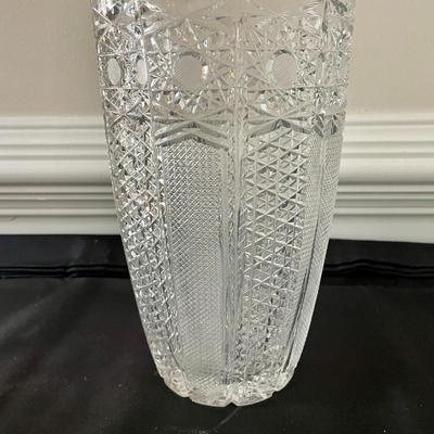 Vintage Czech Crystal Vase