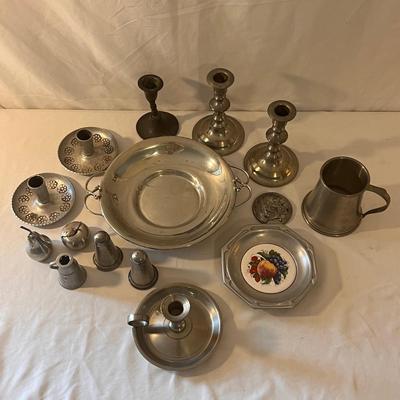 Stieff Pewter Serveware, Candlesticks & More (D-DZ)