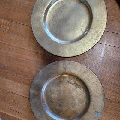 2 Italian serving trays