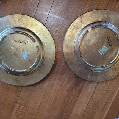 2 Italian serving trays