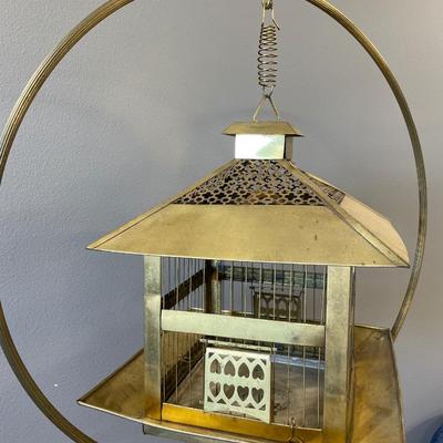 Vintage Hendrx brass bird house