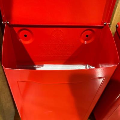 Red Mailbox - Pair