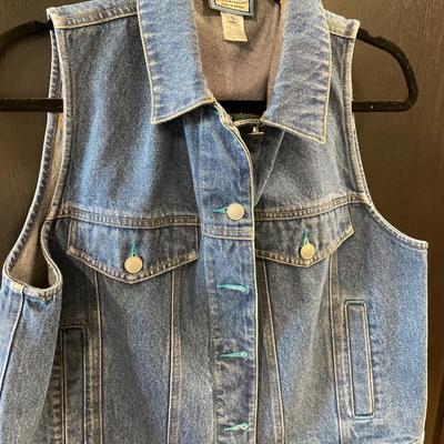 Vintage Pendleton Jean vest with decorative back