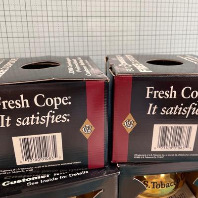 Small Copenhagen spittoons in boxes