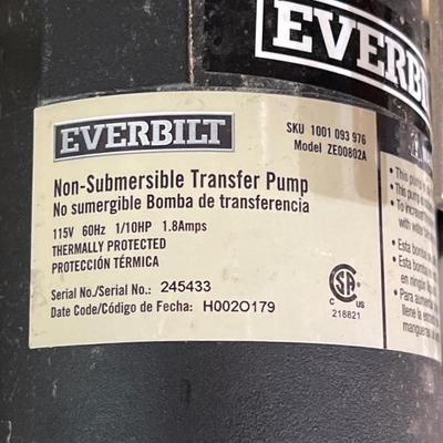 EVERBILT ~ 1/10 HP Non-Submersible Transfer Pump
