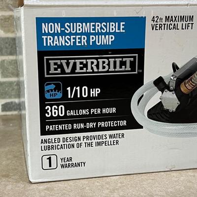 EVERBILT ~ 1/10 HP Non-Submersible Transfer Pump