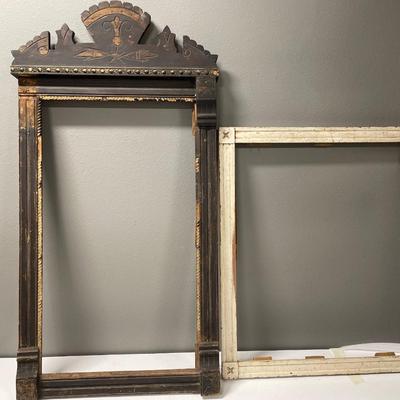 Large vintage wood frames