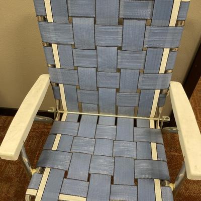 Vintage blue folding chair