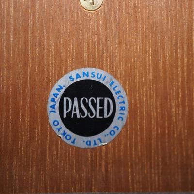 VINTAGE SANSUI SPEAKERS SP-1700 IN WALNUT CABINET