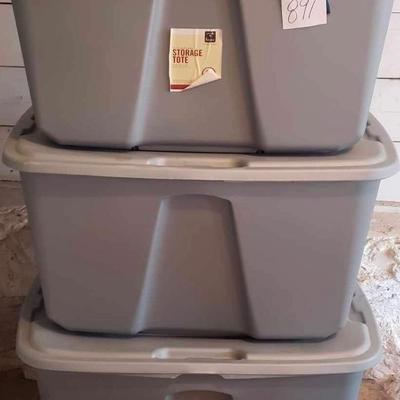 3 Storage Totes