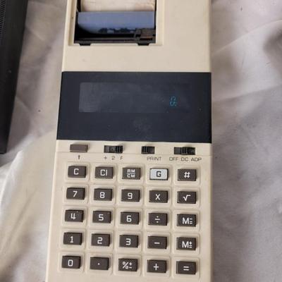 Two vintage printer calculators, both work