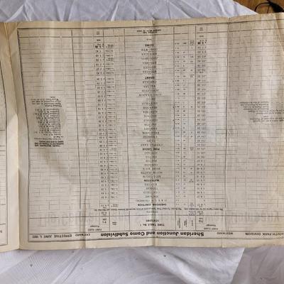 Timetable Colorado and Southern Railway company 1922